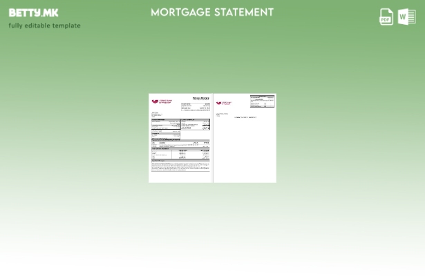 модерен стил Русија Извод за хипотека за кредитна банка на Москва во шаблон за ф